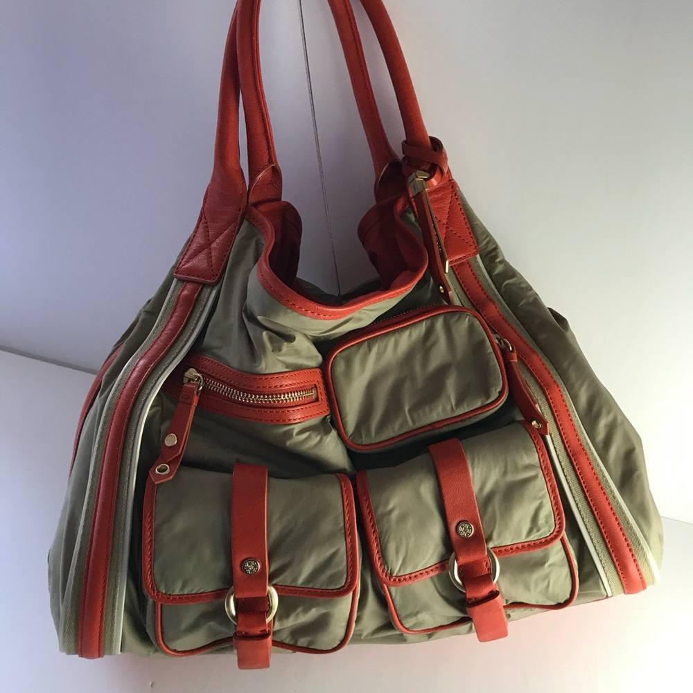 Cole Hahn Nylon Tote with Leather Trim